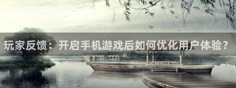 多彩娱乐登陆地址：玩家反馈：开启手机游戏后如何优化用户体验？
