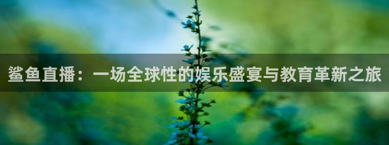 熊猫主播视频：鲨鱼直播：一场全球性的娱乐盛宴与教育革新之旅