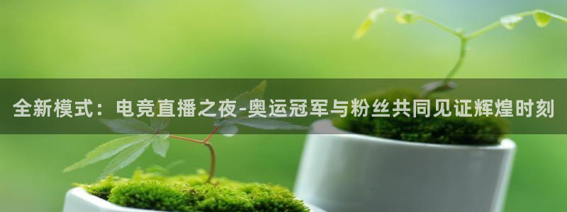 熊猫直播：全新模式：电竞直播之夜-奥运冠军与粉丝共同见证辉煌时刻