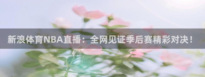 熊猫怎么直播：新浪体育NBA直播：全网见证季后赛精彩对决！